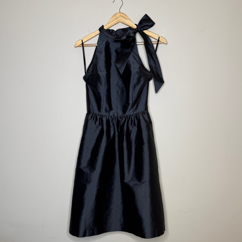 ALFRED SUNG Ebony Dress with Bow Detail